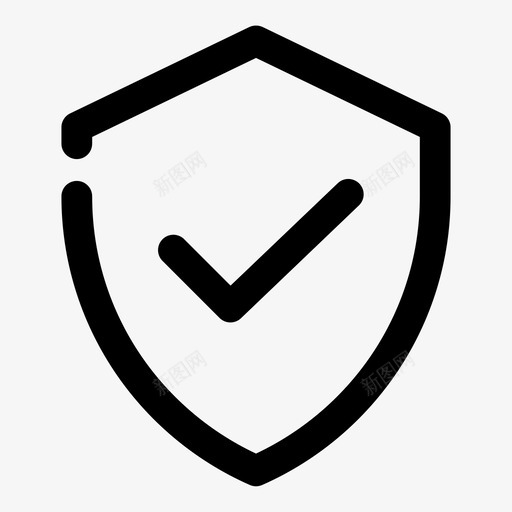 安全检查标记保护图标svg_新图网 https://ixintu.com 保护 基本 安全 屏蔽 检查标记