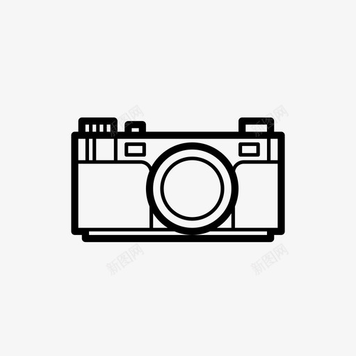 复古相机经典相机老相机图标svg_新图网 https://ixintu.com 复古相机 经典相机 老相机