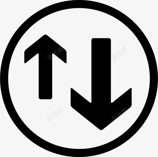 让路给迎面而来的交通标志流量英国路标图标svg_新图网 https://ixintu.com 流量 英国路标 让路给迎面而来的交通标志