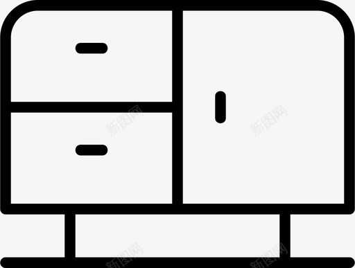 家具橱柜抽屉图标svg_新图网 https://ixintu.com 储藏室 家具 居所薄 房间 抽屉 橱柜 起居室