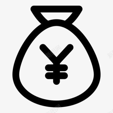 日元包银行货币图标图标