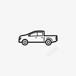 国外实用跑车小型皮卡4x4货物图标高清图片