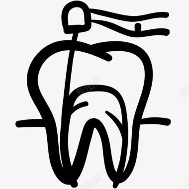 根管牙科牙科治疗图标图标