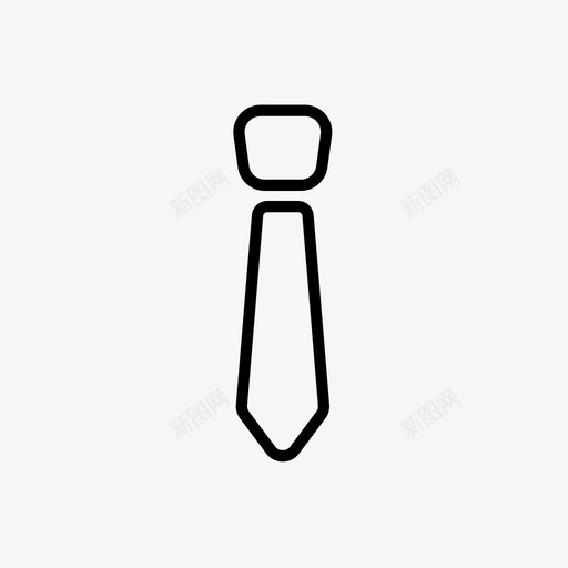 领带商务套装1图标svg_新图网 https://ixintu.com 商务套装1 领带