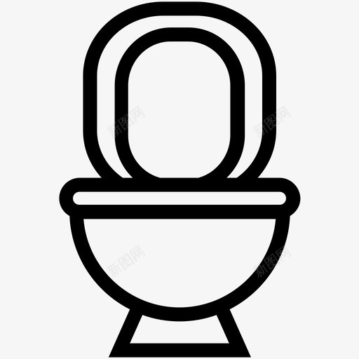 抽水马桶卫生间洗手间图标svg_新图网 https://ixintu.com 卫生间 抽水马桶 洗手间 浴室用品 西式厕所