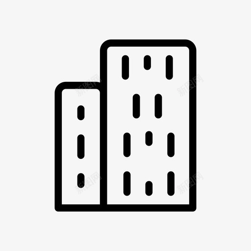 建筑网络办公室图标svg_新图网 https://ixintu.com 办公室 建筑 真实 网络 网络共享线图标 财产
