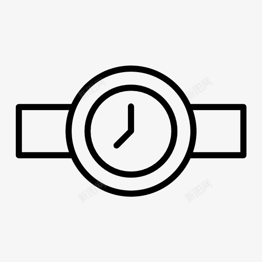 手表优雅科技图标svg_新图网 https://ixintu.com 优雅 手表 时间 科技 腕表