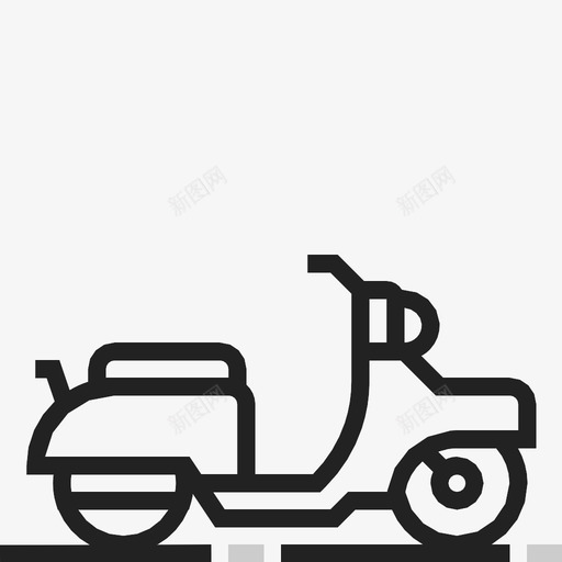 自行车司机摩托车图标svg_新图网 https://ixintu.com 公路 司机 摩托车 自行车
