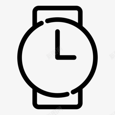 腕表时钟小时图标图标