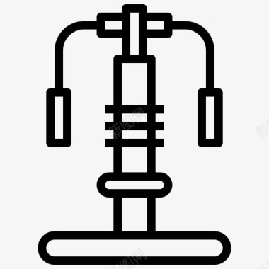 胸部运动健身图标图标