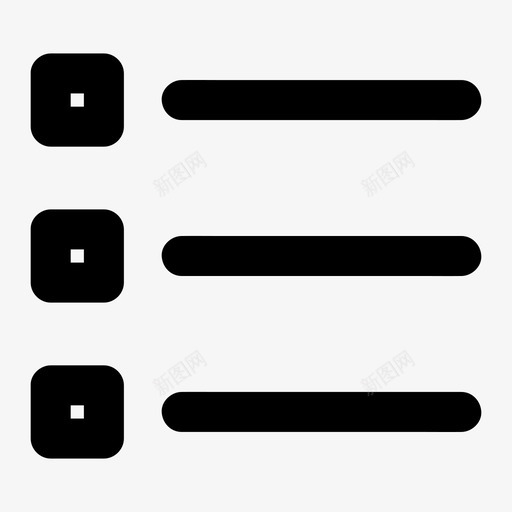 项目符号列表项目符号布局图标svg_新图网 https://ixintu.com 列表视图 布局 菜单 项目符号 项目符号列表