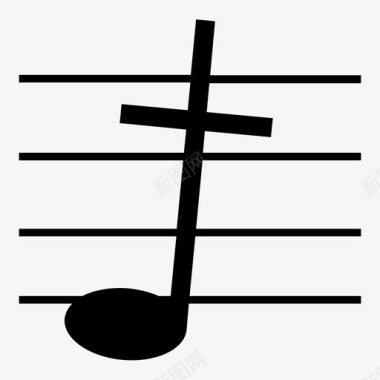 福音音乐基督教音符图标图标