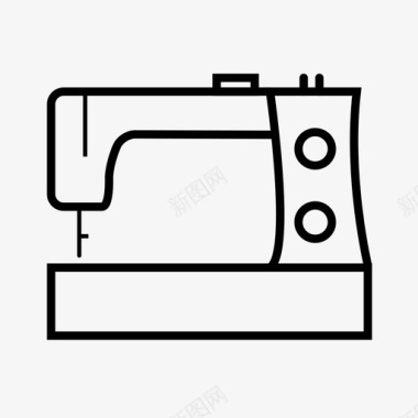 缝纫机家用电器裁缝机图标图标