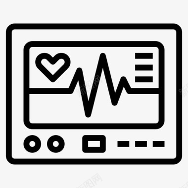 心电图医疗保健心率图标图标
