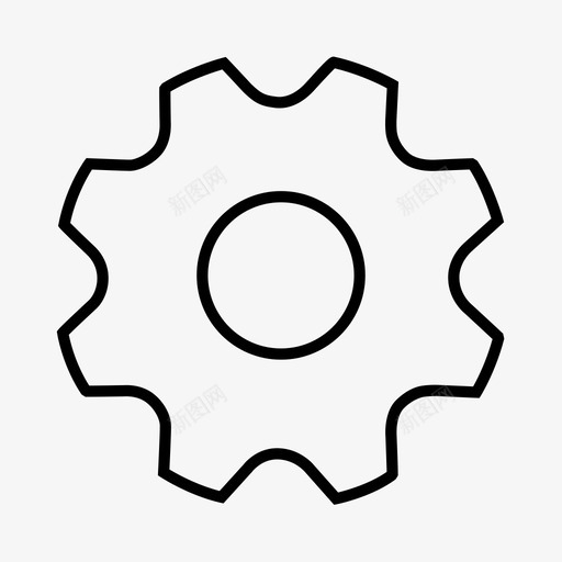 齿轮自动自定义图标svg_新图网 https://ixintu.com 精简技术 自动 自定义 设置 齿轮