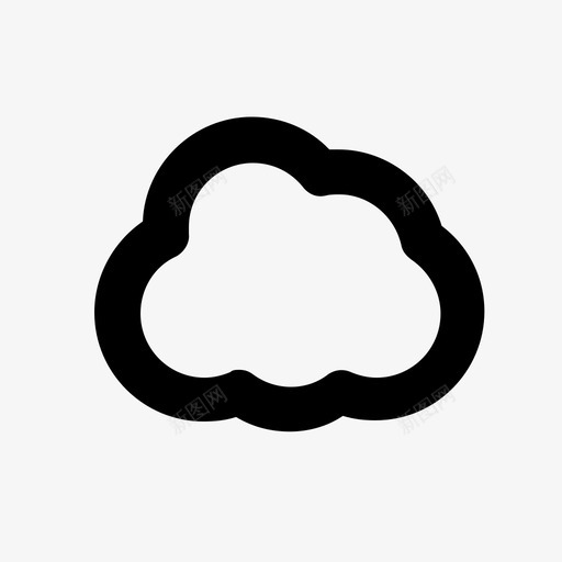 云天气基本图标3svg_新图网 https://ixintu.com 云 基本图标3 天气