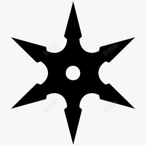 shurikenninjaninjastar图标svg_新图网 https://ixintu.com ninja ninjastar sharp shuriken 武器