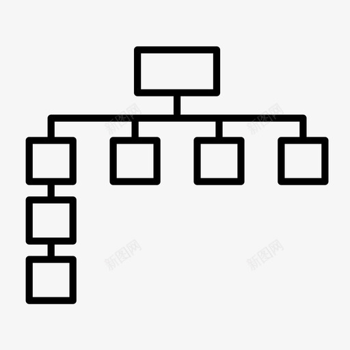 流程图业务编码图标svg_新图网 https://ixintu.com 业务 图形 图形和图表线图标 流程图 编码