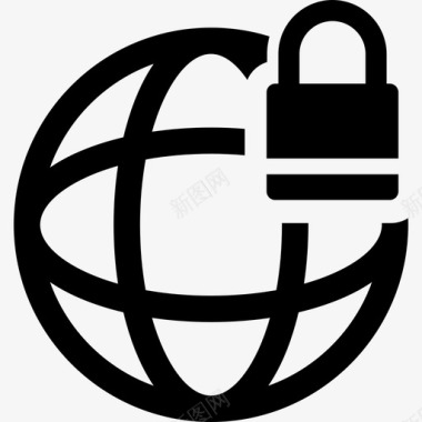 全球网络保护安全搜索引擎优化和发展图标图标
