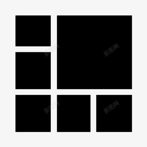 布局应用程序仪表板图标svg_新图网 https://ixintu.com ux 仪表板 布局 应用程序 方形