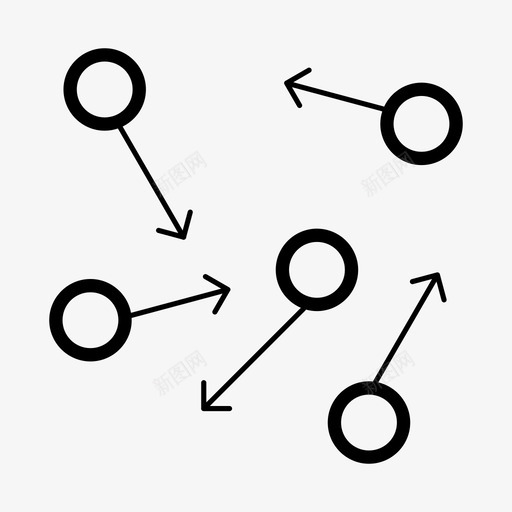 气体物质状态图标svg_新图网 https://ixintu.com 气体 物质 物质状态 状态