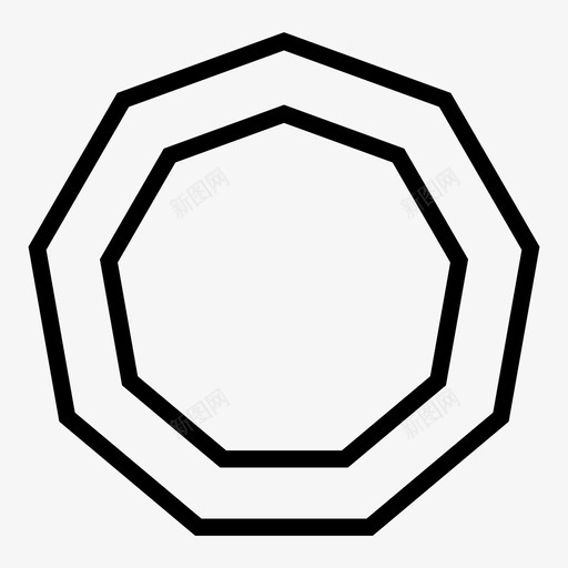 无角图形几何体图标svg_新图网 https://ixintu.com 九 几何体 图形 多边形 形状 无角
