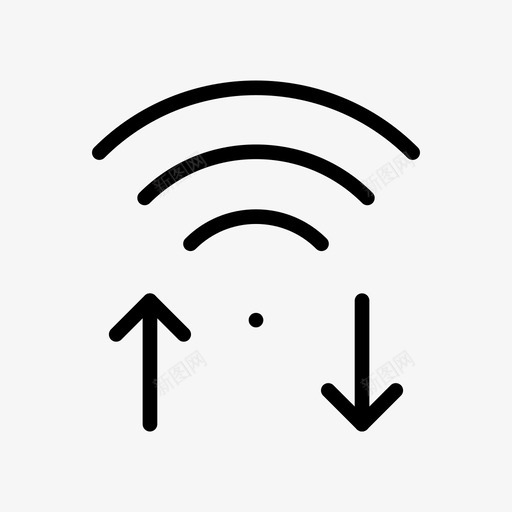 信号网络rss图标svg_新图网 https://ixintu.com rss wifi 信号 无线 网络 网络共享线路图标