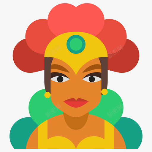 Brazilian Carnivalsvg_新图网 https://ixintu.com Brazilian Carnival 填充 多色 扁平 简约