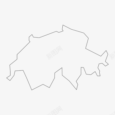 瑞士地图欧洲瑞士图标图标