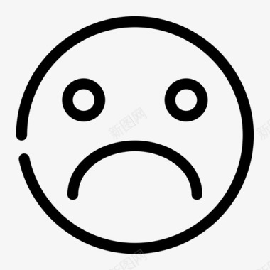 情绪悲伤表情符号面部表情图标图标