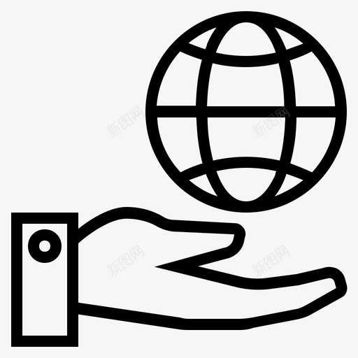 世界全球国际图标svg_新图网 https://ixintu.com 世界 全球 国际