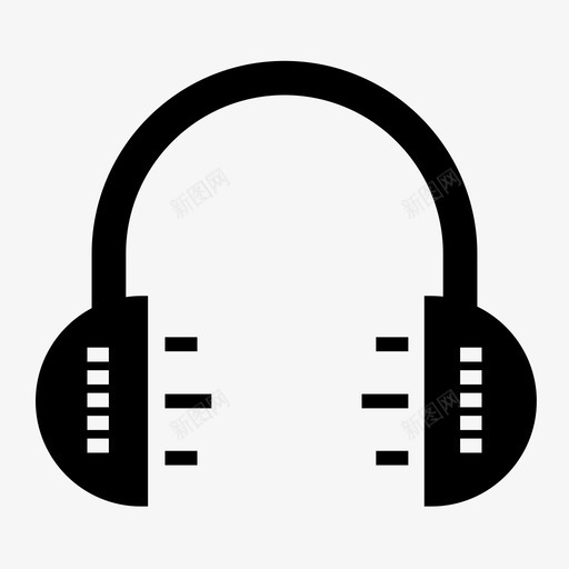 耳机小工具信息技术符号图标svg_新图网 https://ixintu.com 信息技术符号图标 小工具 耳机