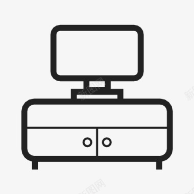 电视柜家具电视图标图标