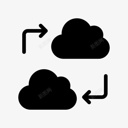 数据共享云数据库图标svg_新图网 https://ixintu.com 云 传输 开发 数据共享 数据库 艺术设计开发字形图标