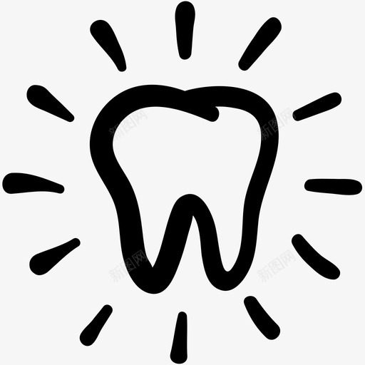 洁牙牙齿护理牙齿涂鸦图标svg_新图网 https://ixintu.com 洁牙 牙齿护理 牙齿涂鸦