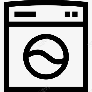 洗衣机衣服烘干机图标图标