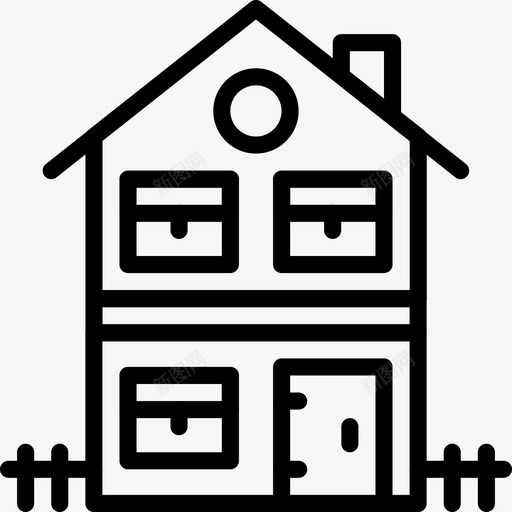 房屋建筑城市图标svg_新图网 https://ixintu.com 住宅 城市 建筑 房屋 漂亮建筑第1卷概述