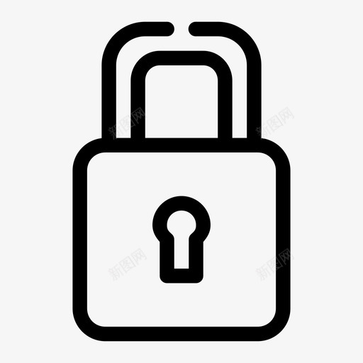 锁锁孔图标svg_新图网 https://ixintu.com 锁 锁孔