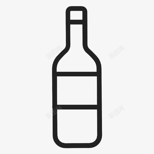 酒瓶饮料玻璃杯图标svg_新图网 https://ixintu.com 玻璃杯 葡萄 酒瓶 饮料