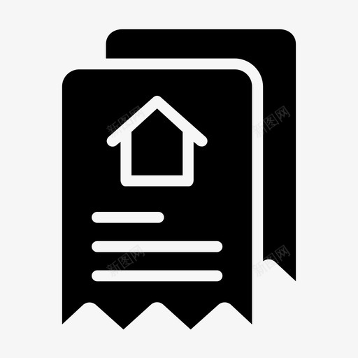 账单房租抵押图标svg_新图网 https://ixintu.com 房租 抵押 账单