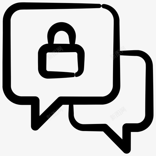 私人对话锁inky安全卷3图标svg_新图网 https://ixintu.com inky安全卷3 私人对话 锁