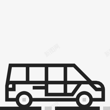 小型货车汽车司机图标图标
