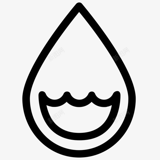 液体水滴透明图标svg_新图网 https://ixintu.com 水 水滴 水轮廓 液体 透明 防水