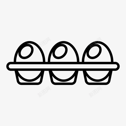 鸡蛋纸箱食物图标svg_新图网 https://ixintu.com 纸箱 食物 鸡蛋