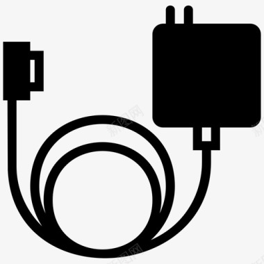 电缆充电电池充电图标图标