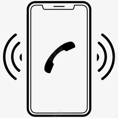 槽口电话手机移动电话图标图标