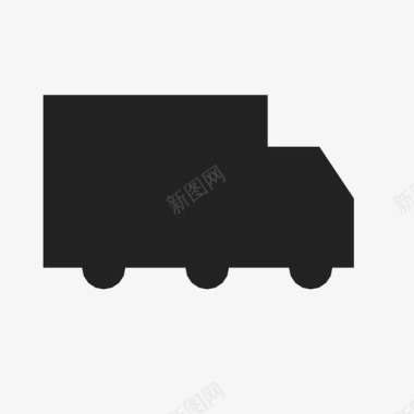 半卡车移动运输图标图标