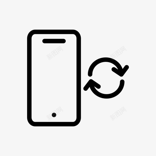 重新加载移动网络图标svg_新图网 https://ixintu.com 刷新 电话 移动 网络 网络共享线路图标 重新加载