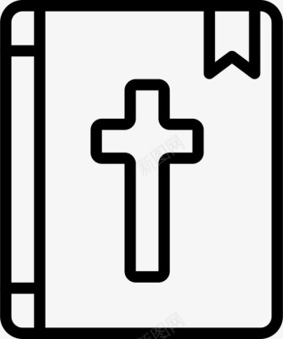 圣经教堂复活节图标图标