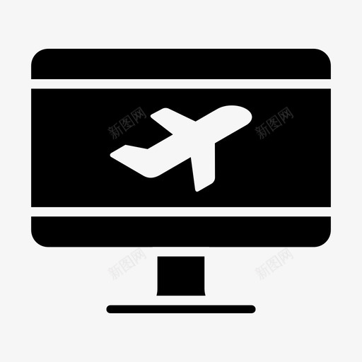预订机票在线预订在线交易图标svg_新图网 https://ixintu.com 在线交易 在线预订 运输 预订机票